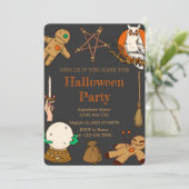 ウィッチクラフト ハロウィンパーティー招待状 招待状 (スタンド正面)
