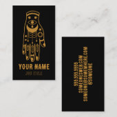 ウィッチクリスタルムーン&スタータトゥービジネスカード 名刺 (正面/裏面)