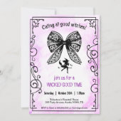 ウィッチコケットボウハロウィンガールズナイトパーティー 招待状 (正面)