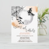 ウィッチコスチューム&カクテルムーンハロウィーン 招待状 (スタンド正面)