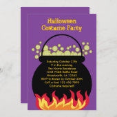 ウィッチコールドロンハローウィンパーティ招待状 招待状 (正面/裏面)