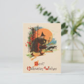 ウィッチコールドロンブラックキャットフルムーン ポストカード (スタンド正面)