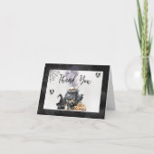 ウィッチコールドロンベビーが赤ちゃんシャワーを醸造している サンキューカード (正面)