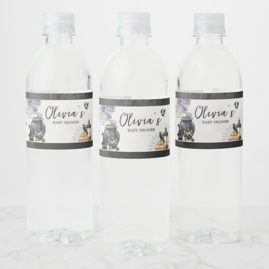 ウィッチコールドロンベビーが赤ちゃんシャワーを醸造している ペットボトルラベル (ボトル)