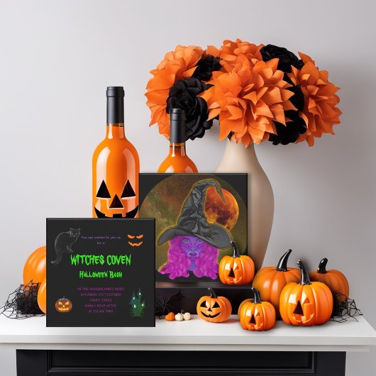 ウィッチコーヴェンハロウィーンバッシュパーティー 招待状