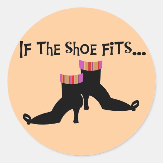 ウィッチシューズTシャツ&ギフト ラウンドシール (正面)