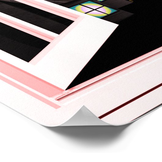 ウィッチシルエットウィンドウハロウィーンポスター ポスター (角)