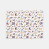 ウィッチスクールキット水彩模様フリースブランケット フリースブランケット (正面(横))