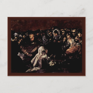 ウィッチズの安息日by Francisco De Goya ポストカード