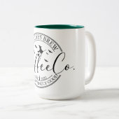 ウィッチズはコーヒーを醸造する。ハロウィン不気味2022マグカップ ツートーンマグカップ (正面右)