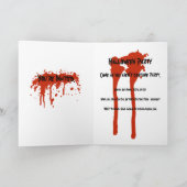 ウィッチズアンドゴブリンズ血文字ハローウィンパーティ 招待状 (内部)