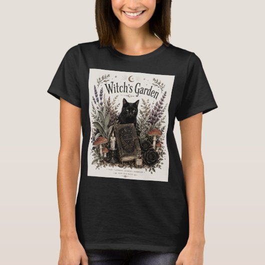 ウィッチズガーデン・ハロウィーン・レトロ Tシャツ (正面)