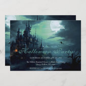 ウィッチズキャッスルハローウィンパーティ招待状 招待状 (正面/裏面)
