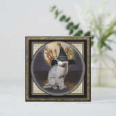 ウィッチズキャットハローウィンパーティスクエア招待状 招待状 (スタンド正面)