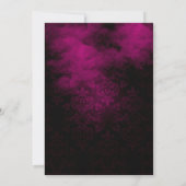 ウィッチズギャザリングピンク&ブラックダマスク招待状 招待状 (裏面)