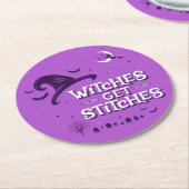 ウィッチズゲットステッチ紙コースター ラウンドペーパーコースター (アングル)