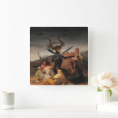 ウィッチズサブバスバイフランシスコデゴヤ スクエア壁時計 (ホーム)