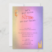 ウィッチズスパナイト面白いハロウィーンパーティー 招待状 (裏面)