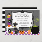 ウィッチズティーパーティの招待状 招待状 (正面/裏面)