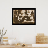 ウィッチズティーパーティーセピア ポスター (キッチン)