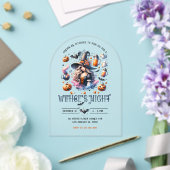 ウィッチズナイトハローウィンパーティ招待状 アクリル招待状 (インサイチュ (ウェディング))