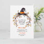 ウィッチズハットハローウィンパーティ招待状 招待状 (スタンド正面)