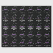 ウィッチズハットパープル詳細ハッピーハローウィン ラッピングペーパー (フラット)