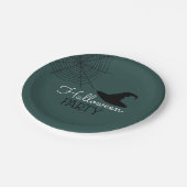 ウィッチズハット&くもの巣,ハローウィンパーティ ペーパープレート (アングル)