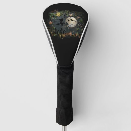 ウィッチズパーティー夜 ゴルフヘッドカバー (正面)
