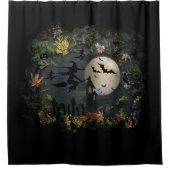 ウィッチズパーティー夜 シャワーカーテン (正面)