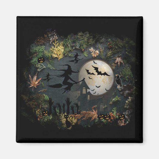 ウィッチズパーティー夜 マグネット (正面)