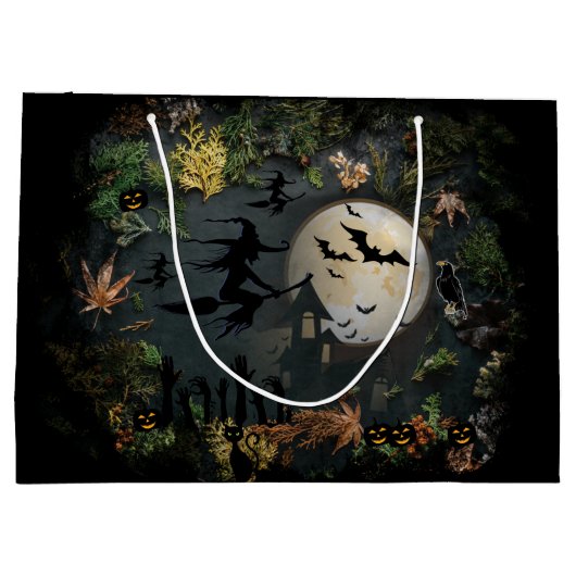 ウィッチズパーティー夜 ラージペーパーバッグ (裏面)