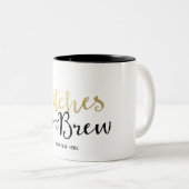 ウィッチズビールタイポグラフィハロウィーンフェスティバル ツートーンマグカップ (正面右)