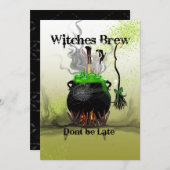 ウィッチズビールパーティー 招待状 (正面/裏面)