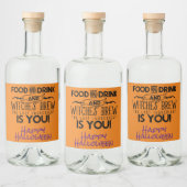 ウィッチズビール引用文ハローウィンパーティ リキュールボトルラベル (ボトル)