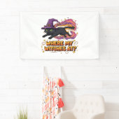 ウィッチズブラッククラシックキャットTシャツ 横断幕 (インサイチュ)