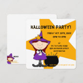 ウィッチズブリューキッドのハローウィンパーティ招待状2 招待状 (正面/裏面)
