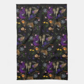 ウィッチズブリューティーアンドコテージコアパターン キッチンタオル (縦)