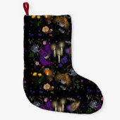 ウィッチズブリューティーアンドコテージコアパターン スモールクリスマスストッキング (正面)