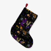 ウィッチズブリューティーアンドコテージコアパターン スモールクリスマスストッキング (正面 (吊り時))