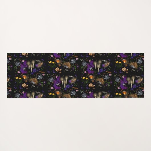 ウィッチズブリューティーアンドコテージコアパターン ヨガマット (裏面(横))