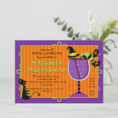 ウィッチズブリューハローウィンパーティ招待状 招待状 (スタンド正面)