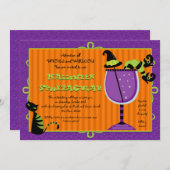 ウィッチズブリューハローウィンパーティ招待状 招待状 (正面/裏面)