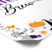 ウィッチズブルスプオクトカキュラハローウィンパーティサイン ポスター (角)