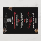 ウィッチズブルームズタウンミーティングハロウィーン招待状 ポストカード (裏面)