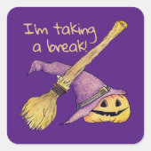 ウィッチズブルームハロウィーン スクエアシール (正面)