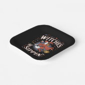 ウィッチズベシピンハロウィンホリデー不気味 ペーパープレート (傾斜あり)