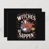 ウィッチズベシピンハロウィンホリデー不気味 ポストカード (正面/裏面)