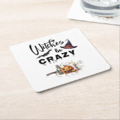 ウィッチズベハ熱狂するハロウィーン スクエアペーパーコースター (アングル)