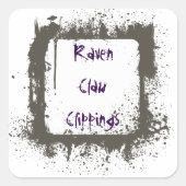 ウィッチズポーション狂った科学者ハロウィーンラベル スクエアシール (正面)